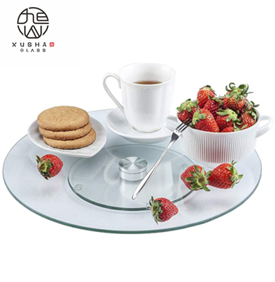 Glass Lazy Susan Transparent Design