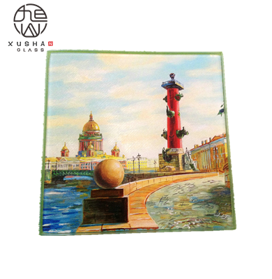 Glass Coaster with Decal, 10x10cm